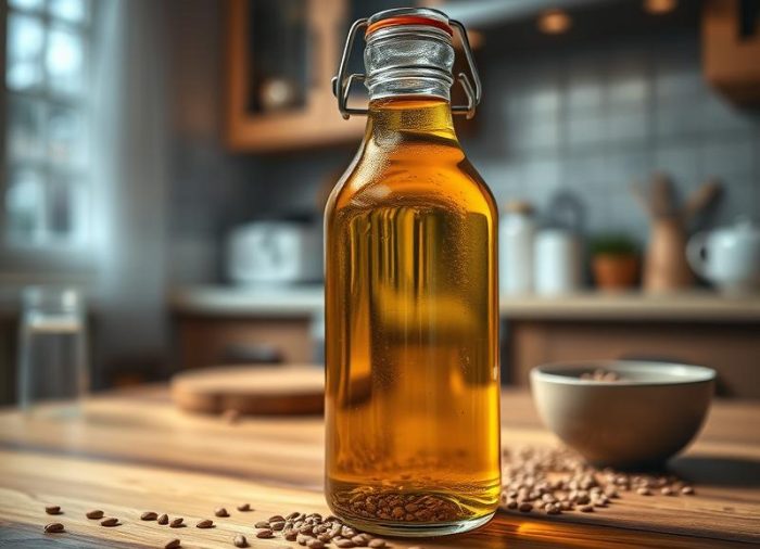 Picie oleju lnianego na noc – korzyści i sposób stosowania